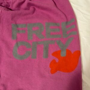 Free city sweatpants, violet,  size large
